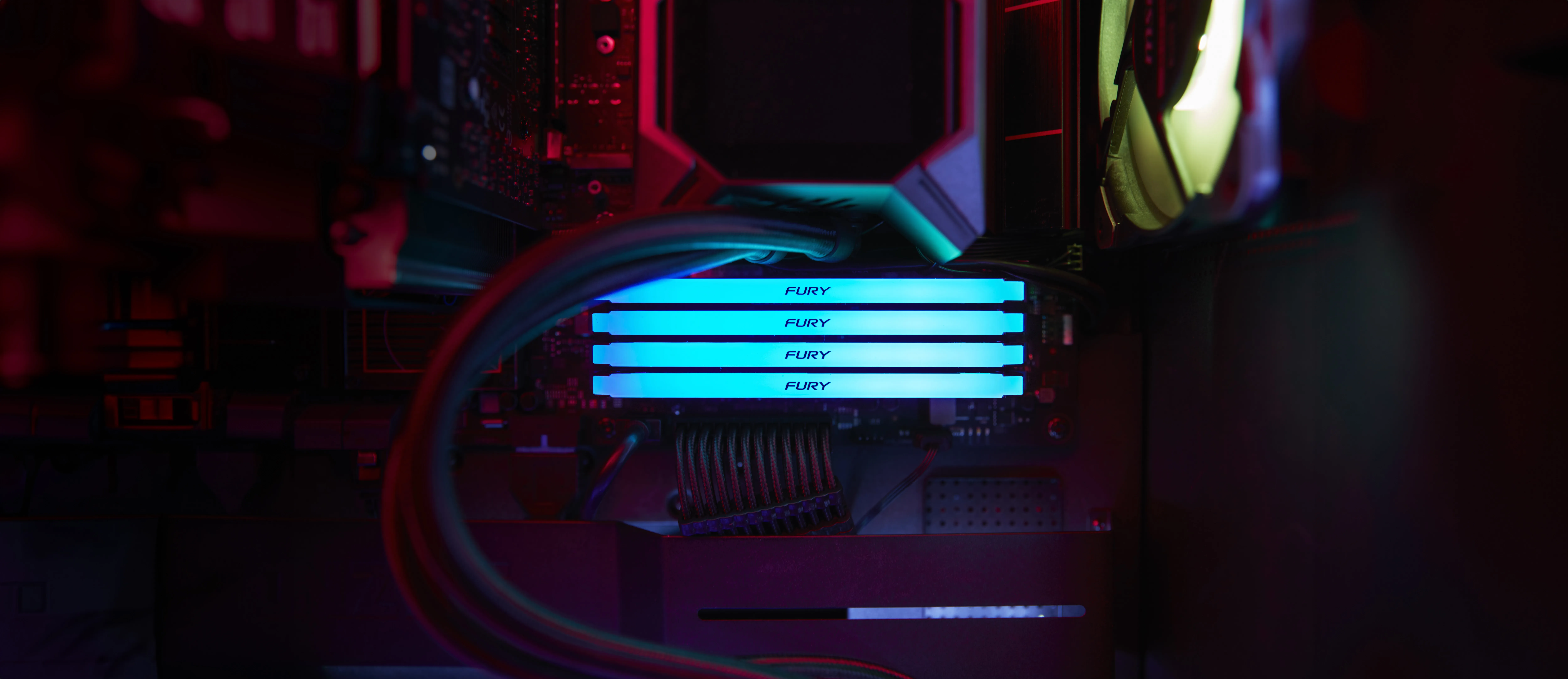 Kingston FURY Beast RGB 16GB (2 x 8GB) DDR4 3600 MHz, CL17 - memory, Black