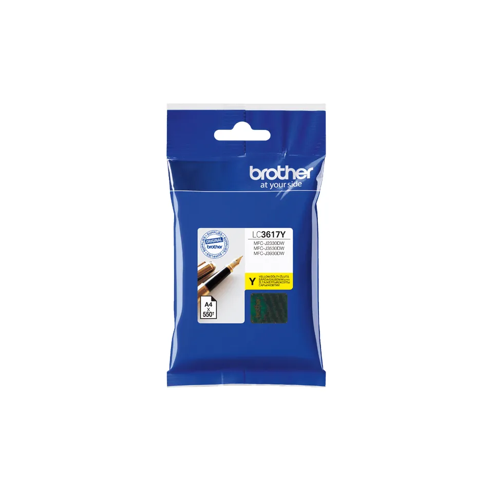 Brother LC3617Y -mustekasetti, 7.2 ml, keltainen