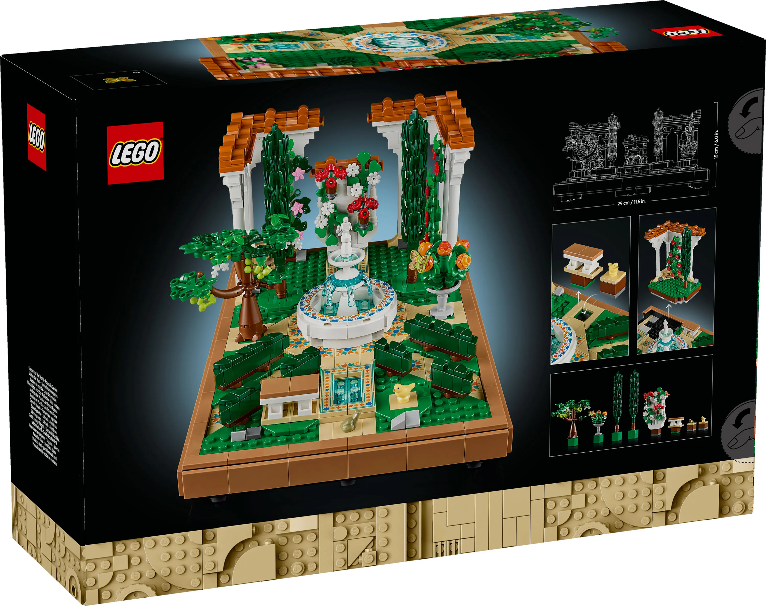 LEGO Icons Garden and Fountain 10359