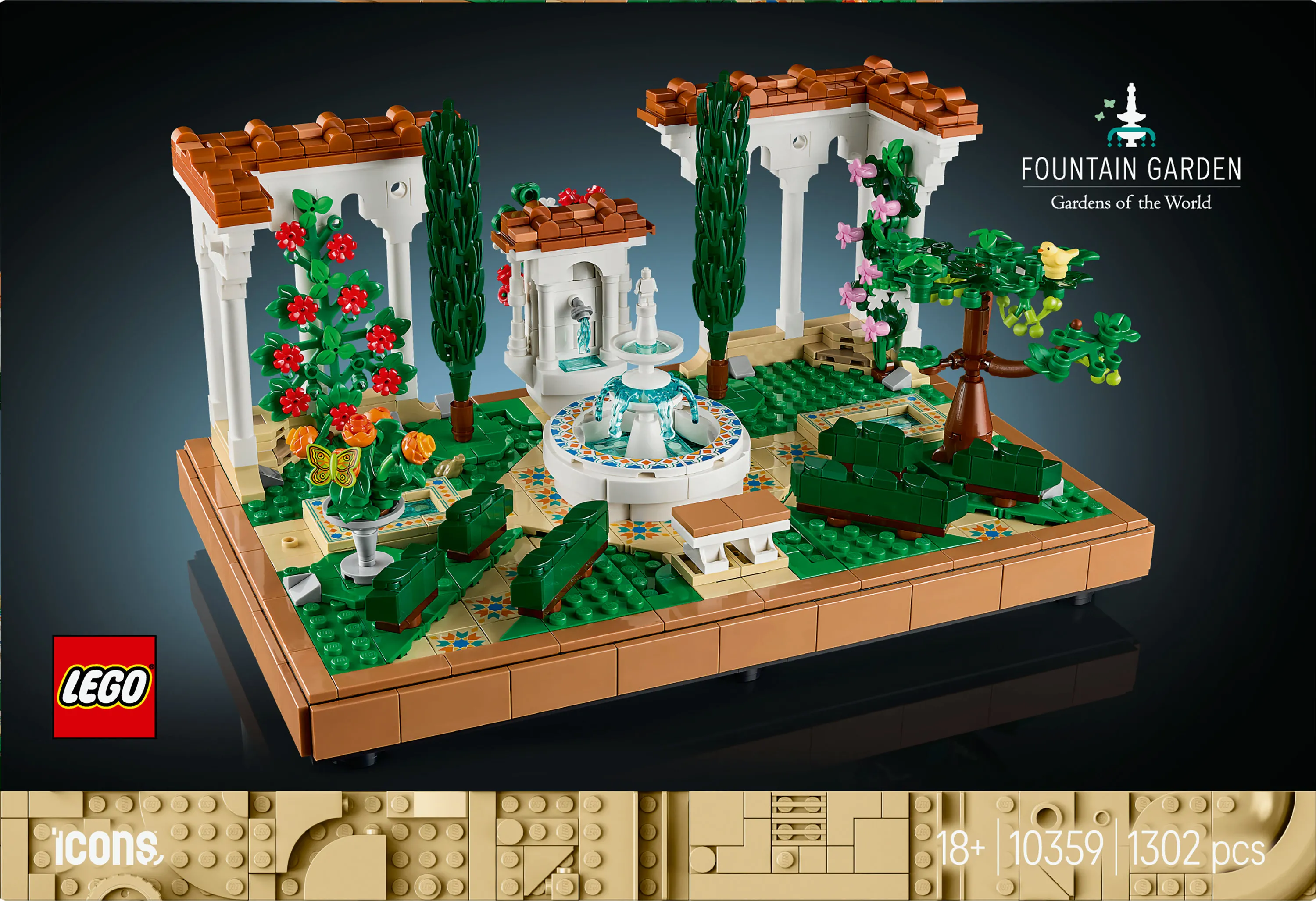 LEGO Icons Garden and Fountain 10359
