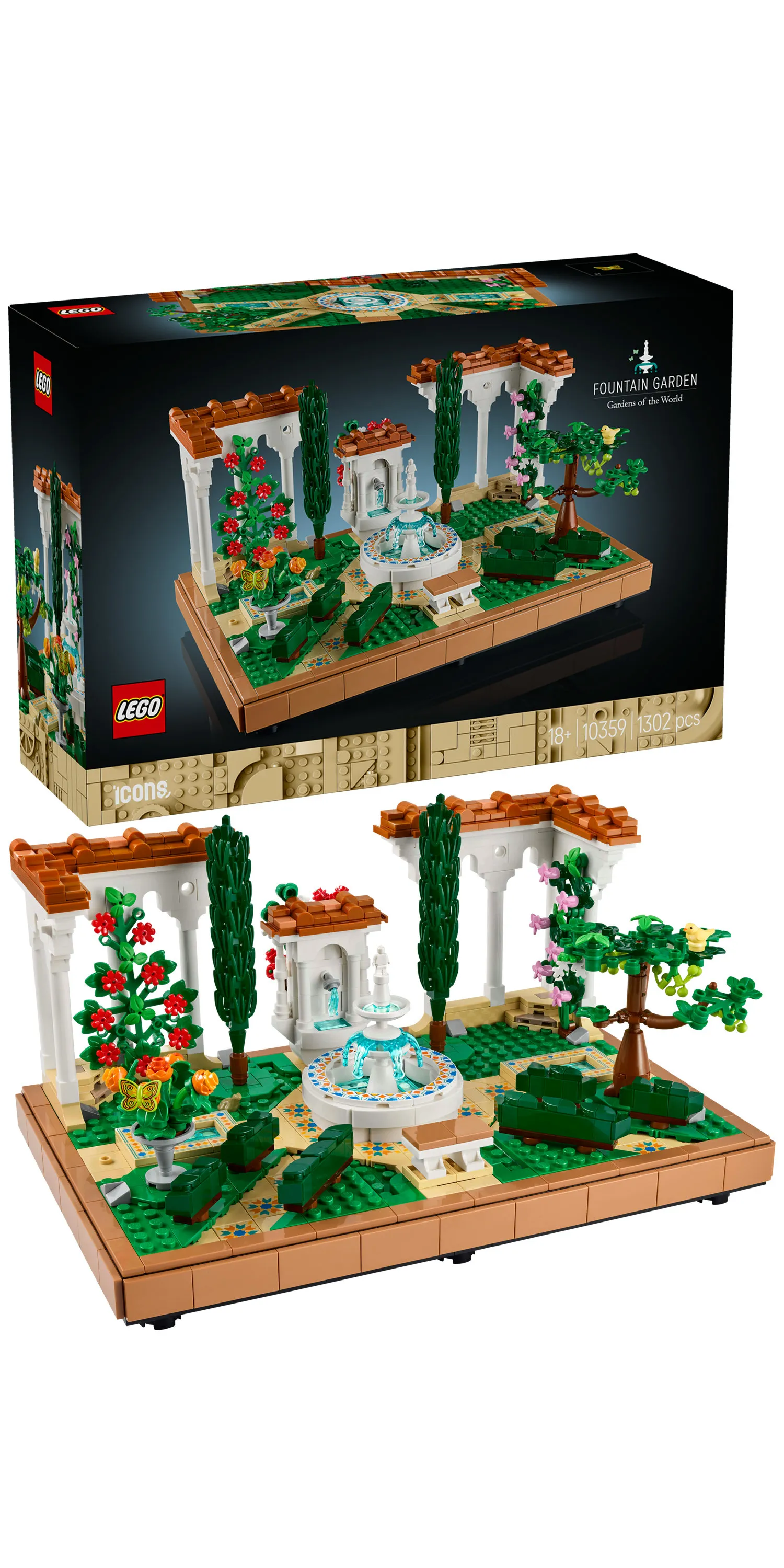 LEGO Icons Garden and Fountain 10359