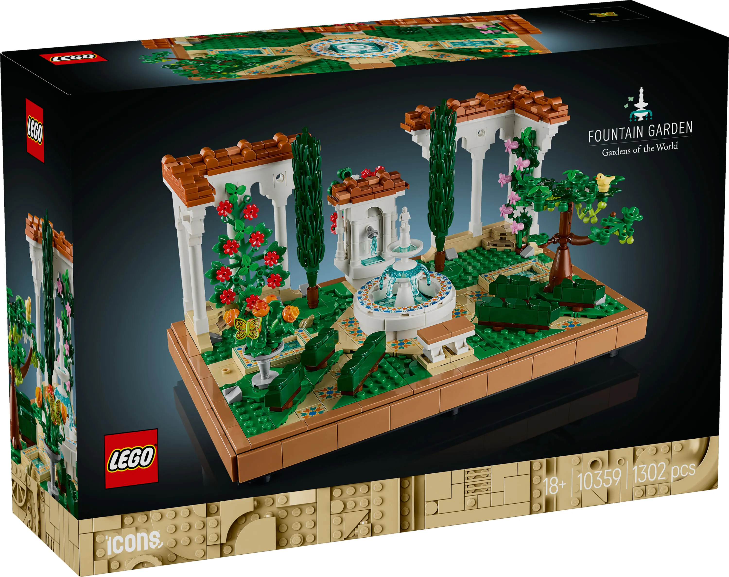 LEGO Icons Garden and Fountain 10359