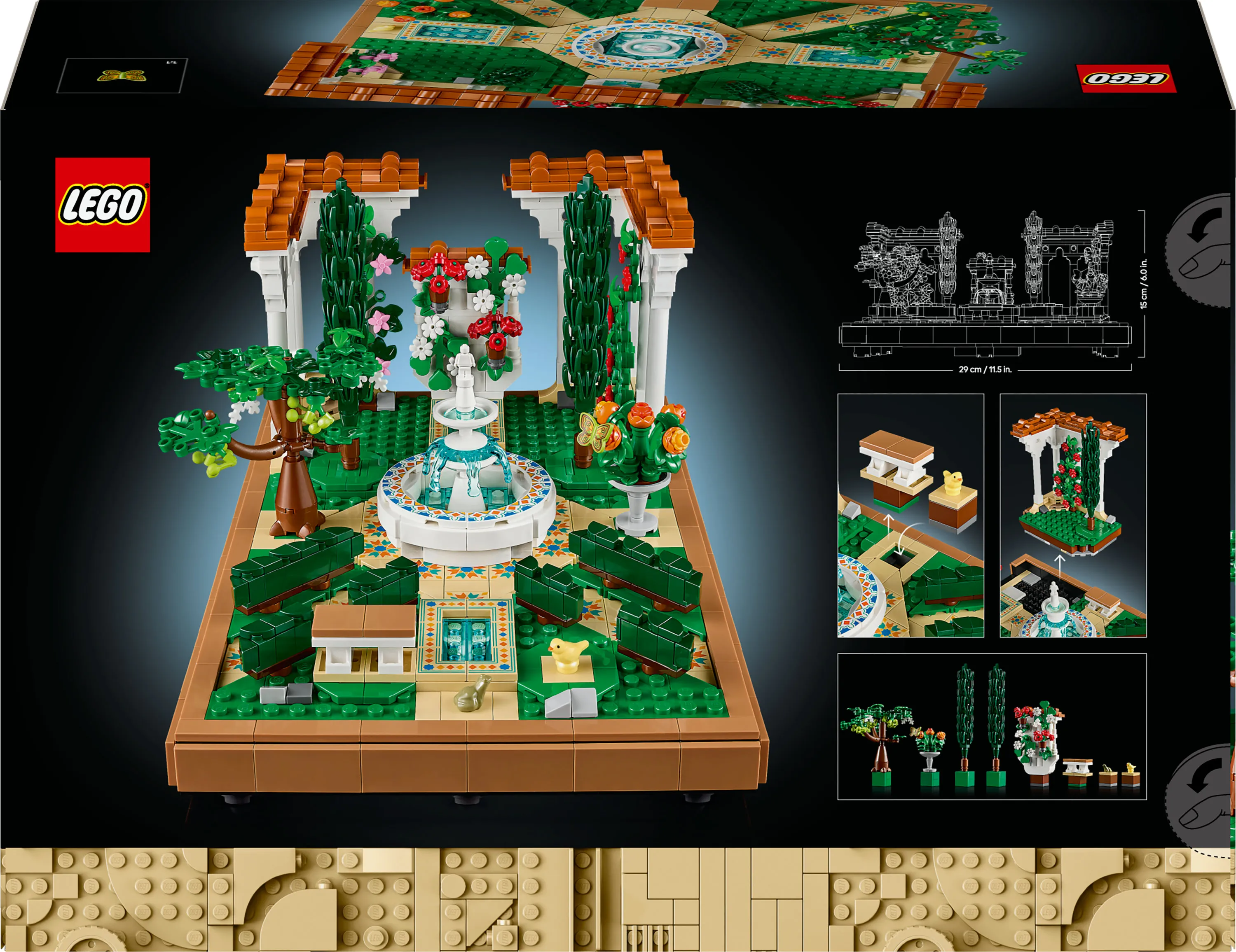 LEGO Icons Garden and Fountain 10359