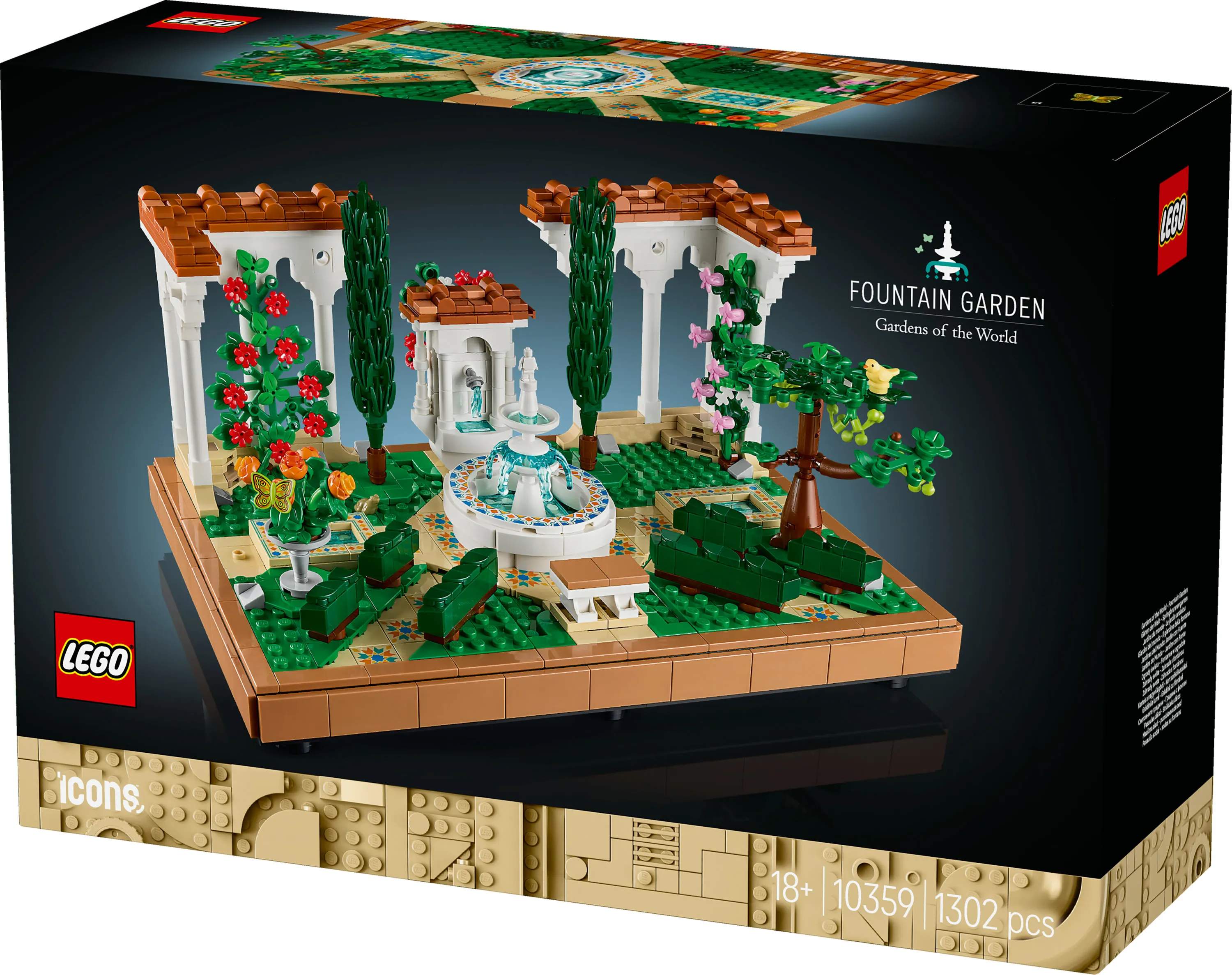 LEGO Icons Garden and Fountain 10359