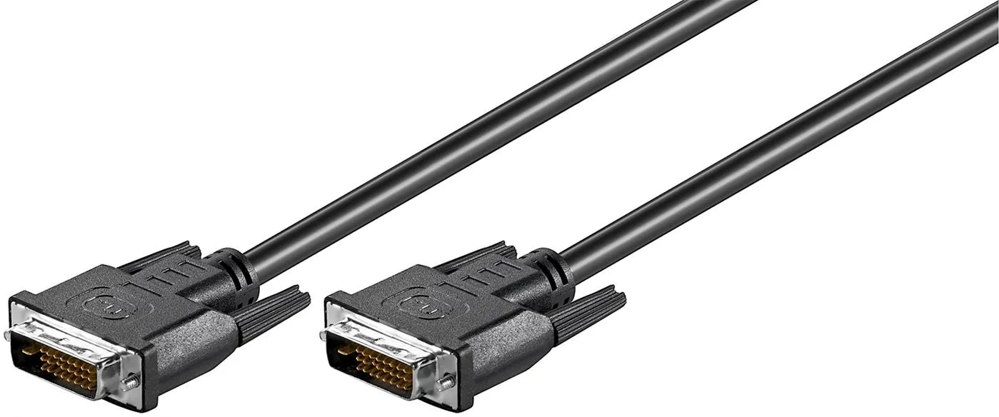 MicroConnect DVI-D Dual Link cable, 1 m, Black