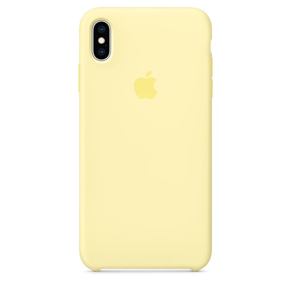 Apple iPhone Xs Max - silikonskal, Gul