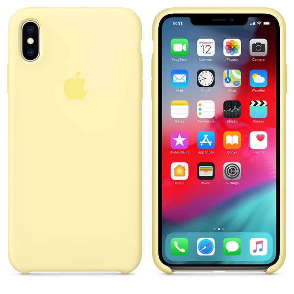 Apple iPhone Xs Max - silicone case, Yellow
