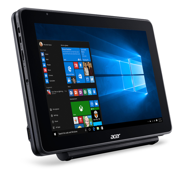 Acer 10.1" One 10, 128 Gt, Win 10 - kannettava, musta