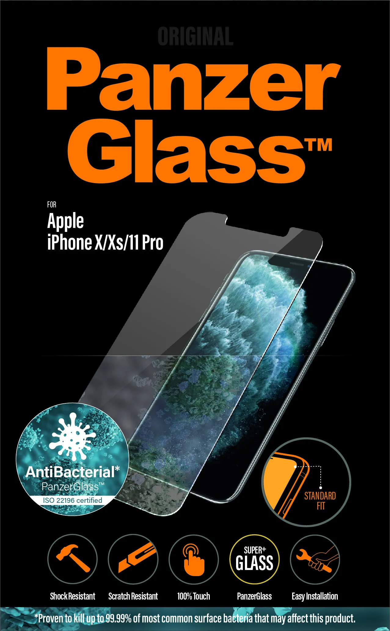 PanzerGlass Classic Fit, iPhone 11 Pro - Screen Glass