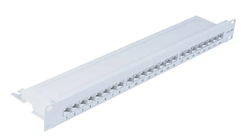 CAT6a 19" Patch Panel, 24 port