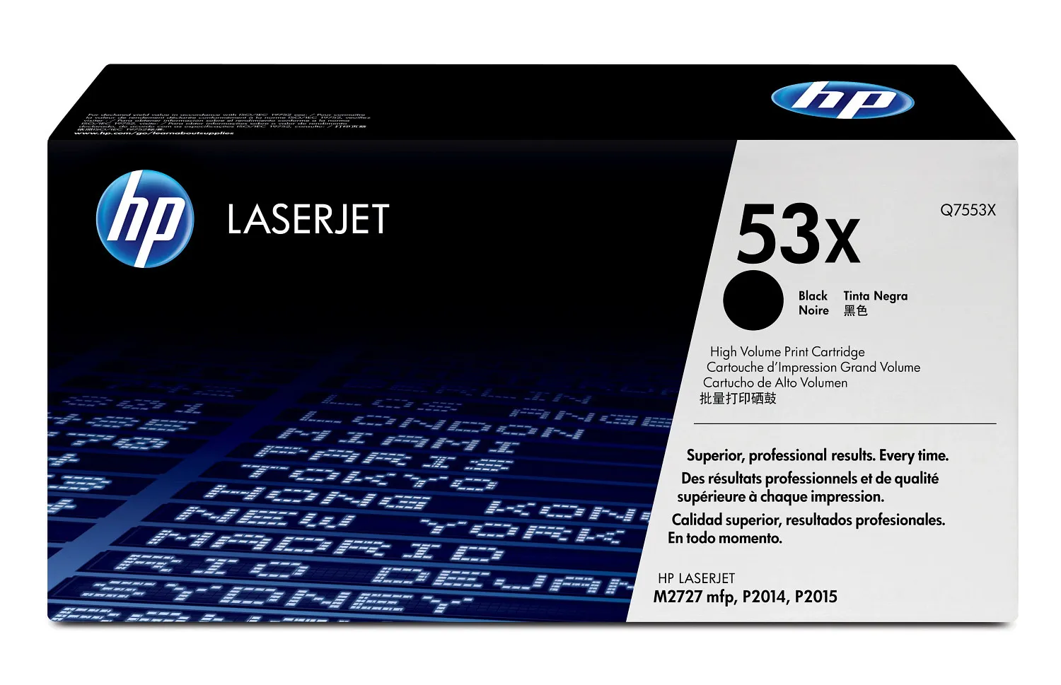 HP 53X XL Toner Cartridge, Black