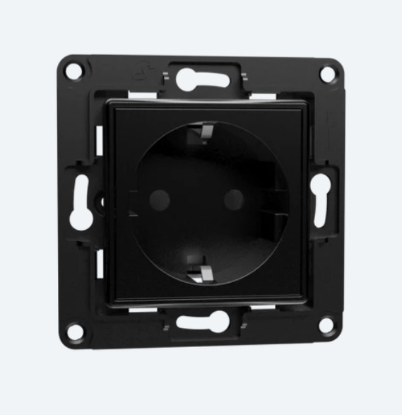 Shelly Wall Socket EU - black