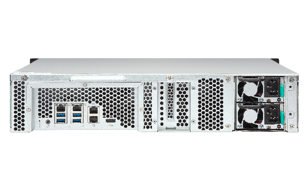 QNAP TS-1253BU-RP-4G 12-Bay NAS Intel Celeron Apollo Lake J3455 quad-core 1.5GHz (up to 2.3GHz) 4GB DDR3L SODIMM RAM ( 2x2GB max 8GB