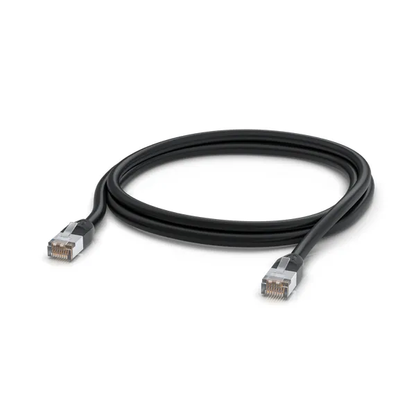 Ubiquity Cat5e S/UTP RJ45 2m Network Cable, Black