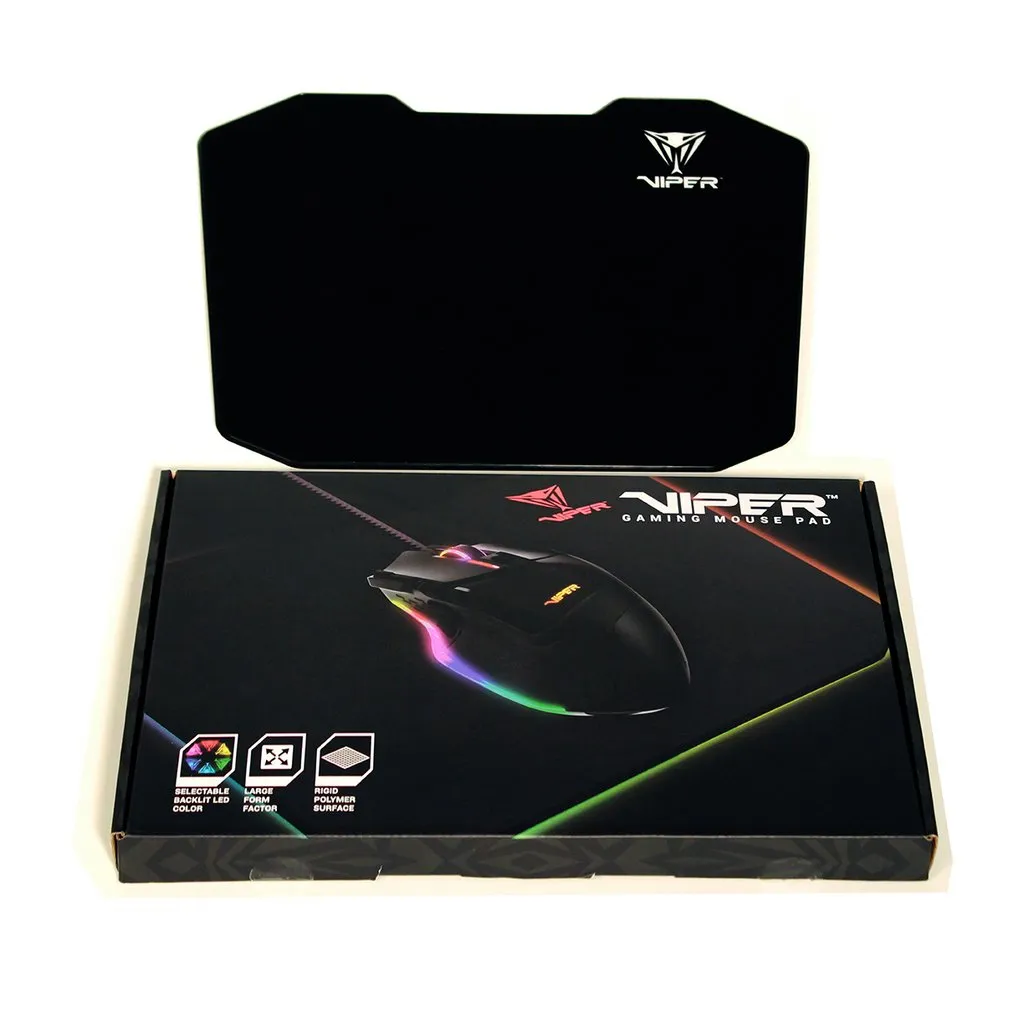VIPER Gaming V160 - gaming mousepad, black 250x375mm
