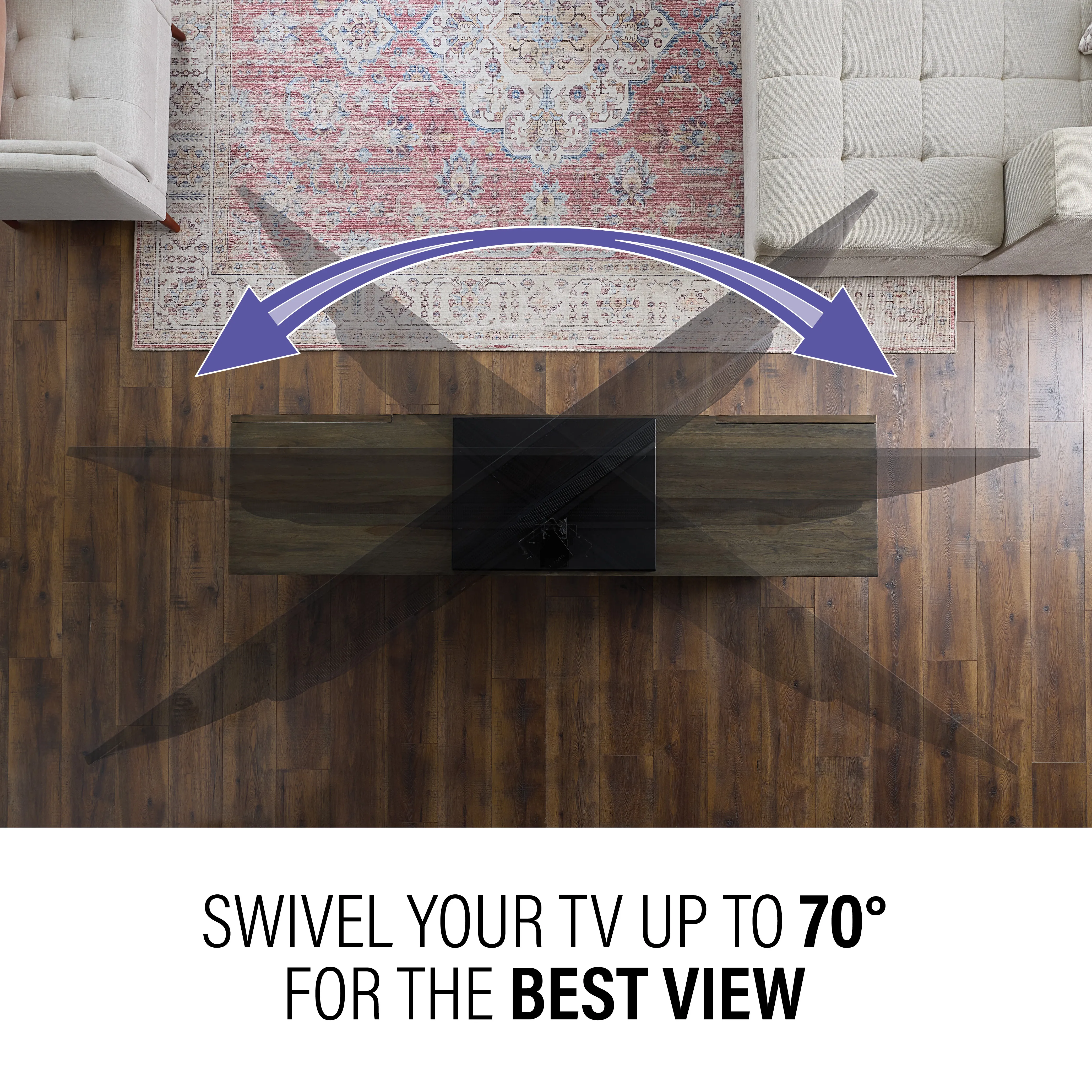 SANUS Universal TV Swivel Stand