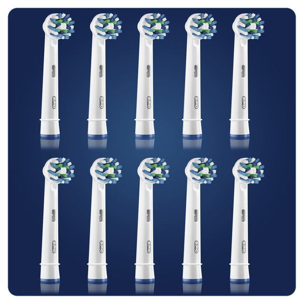 Oral-B CrossAction - borsthuvuden, 10 st