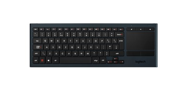 Logitech Illuminated Living-Room K830 - N&auml;pp&auml;imist&ouml; - langaton - 2.4 GHz - englanti