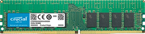 Crucial - DDR4 - 16 GB - DIMM 288 nastaa - 2666 MHz / PC4-21300 - CL19 - 1.2 V - rekister&ouml;ity - ECC