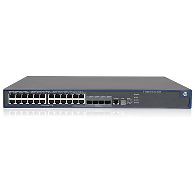 HPE 5500-24G-PoE+ SI Switch with 2 Interface Slots - Kytkin - L4 - Hallinnoitu - 24 x 10/100/1000 (PoE) + 4 x jaettu SFP - r&auml;kkiin asennettava - PoE