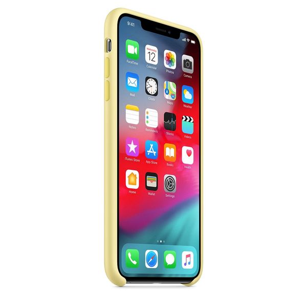 Apple iPhone Xs Max - silikonskal, Gul