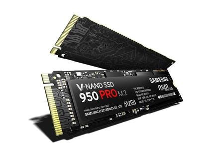 Samsung 950 PRO / M.2 / 512GB / R 2500 MB/s / W 1500 MB/s