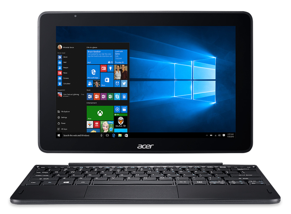 Acer 10.1" One 10, 128 Gt, Win 10 - kannettava, musta