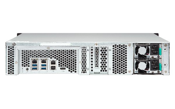 QNAP TS-1253BU-RP-4G 12-Bay NAS Intel Celeron Apollo Lake J3455 quad-core 1.5GHz (up to 2.3GHz) 4GB DDR3L SODIMM RAM ( 2x2GB max 8GB