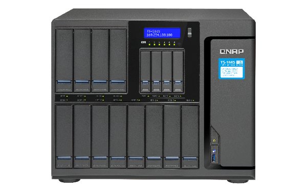 QNAP TS-1685-D1531-32G 12 (+4)-Bay TurboNAS built-in 6 M.2 SATA 6Gb/s port SATA 6G Xeon D-1531 32GB non-ECC iSCSI RAID 0 1 5 6 10