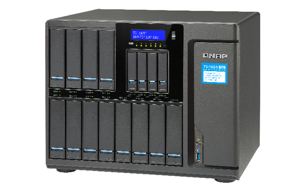 QNAP TS-1685-D1531-32G 12 (+4)-Bay TurboNAS built-in 6 M.2 SATA 6Gb/s port SATA 6G Xeon D-1531 32GB non-ECC iSCSI RAID 0 1 5 6 10