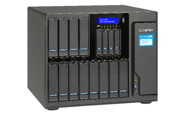 QNAP TS-1685-D1531-32G 12 (+4)-Bay TurboNAS built-in 6 M.2 SATA 6Gb/s port SATA 6G Xeon D-1531 32GB non-ECC iSCSI RAID 0 1 5 6 10