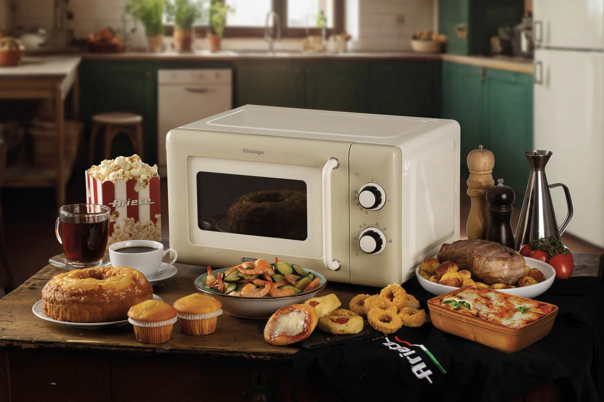Ariete Vintage Solo Microwave 20 L 800 W Beige