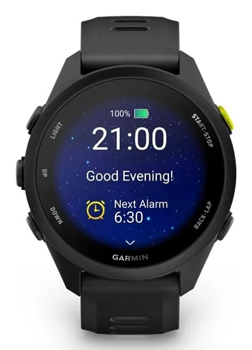 Garmin Forerunner 70 smartklocka med silikonarmband, svart
