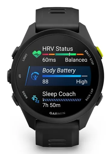 Garmin Forerunner 70 smartklocka med silikonarmband, svart