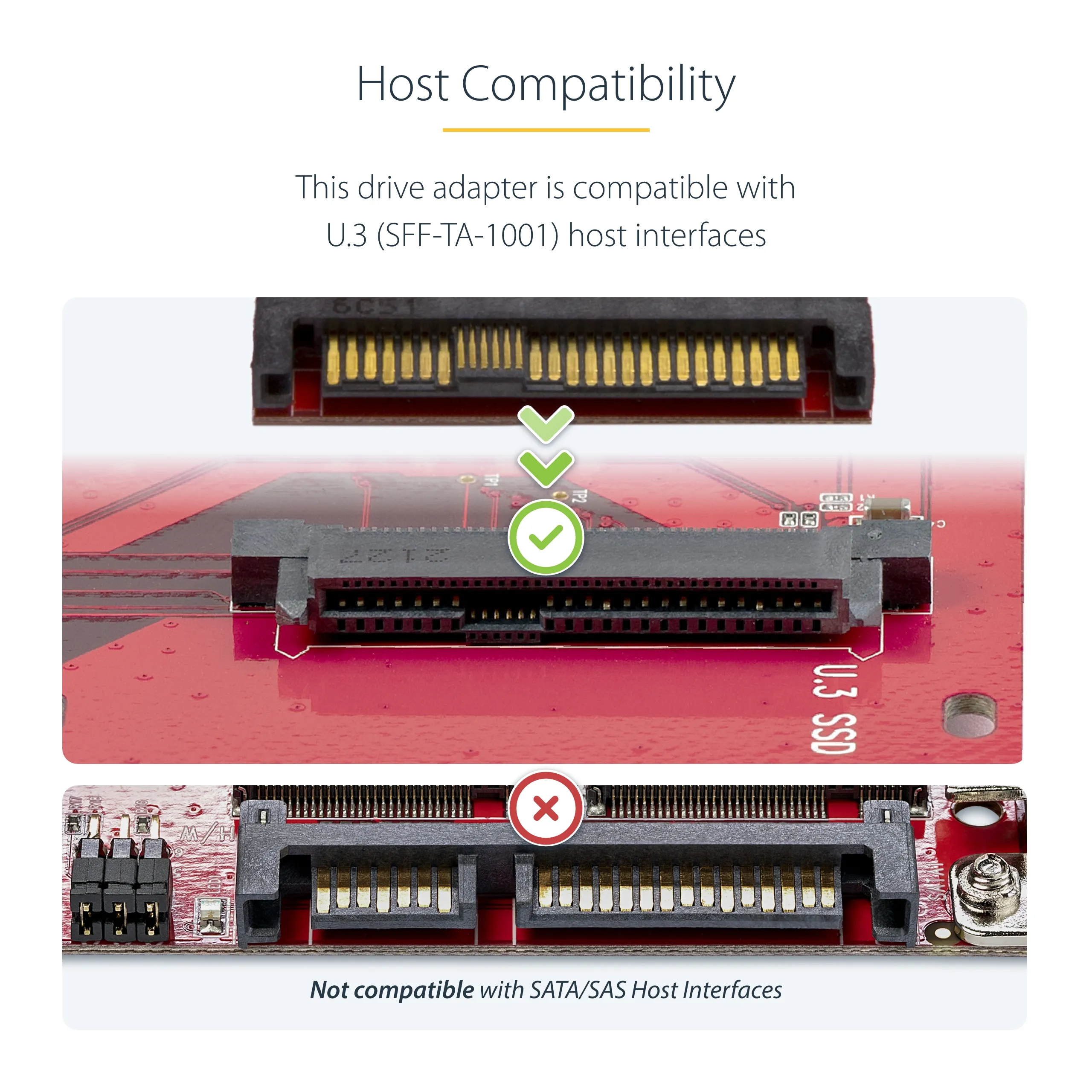 M.2 to U.3 Adapter For M.2 NVMe SSDs