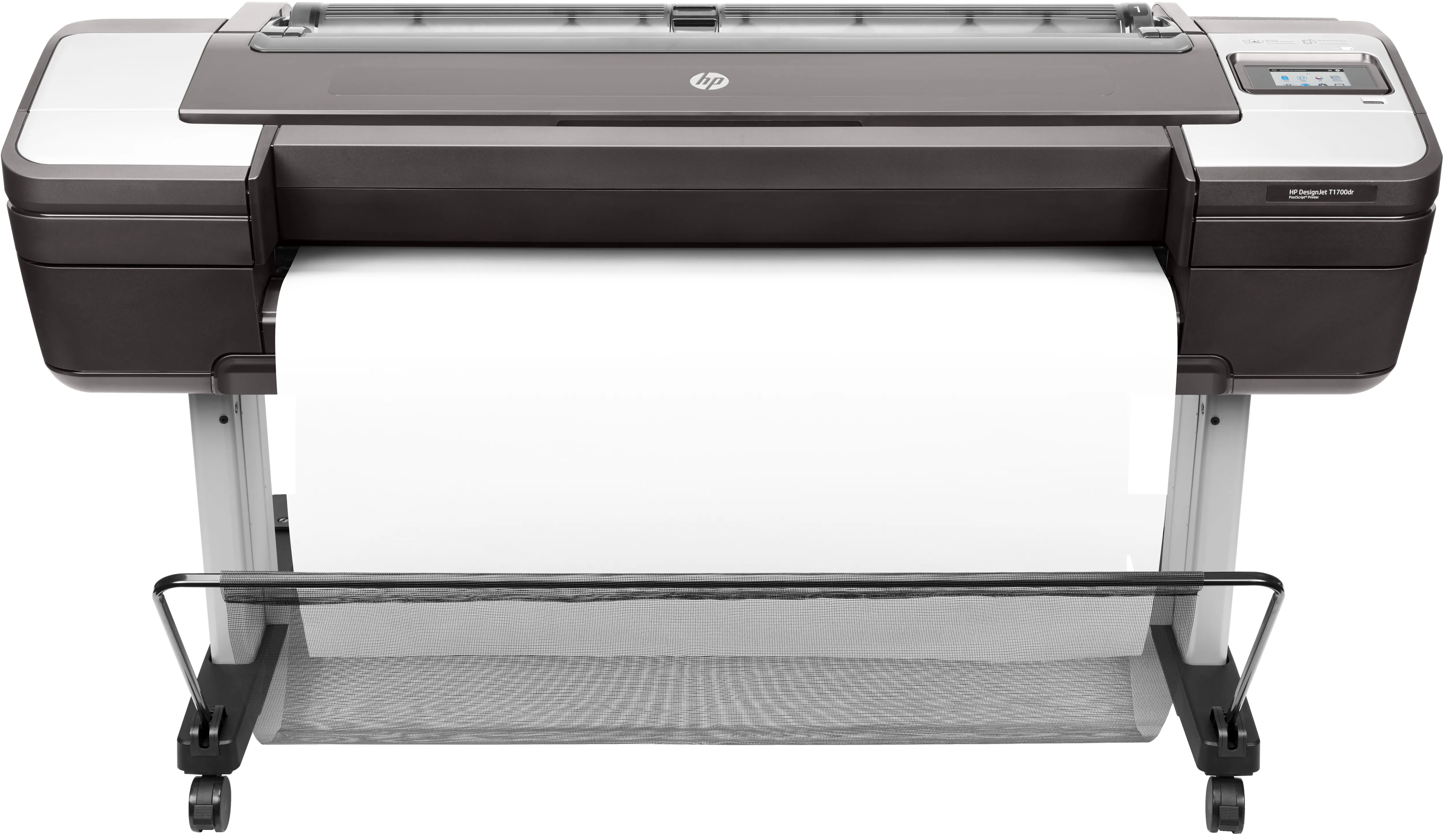 HP DesignJet T1700 PostScript - 44&quot; suurkokotulostin - v&auml;ri - mustesuihku - 1118 x 1676 mm - 2400 x 1200 pistett&auml;/tuuma - jopa 0.55 min/sivu - Gigabit LAN, USB