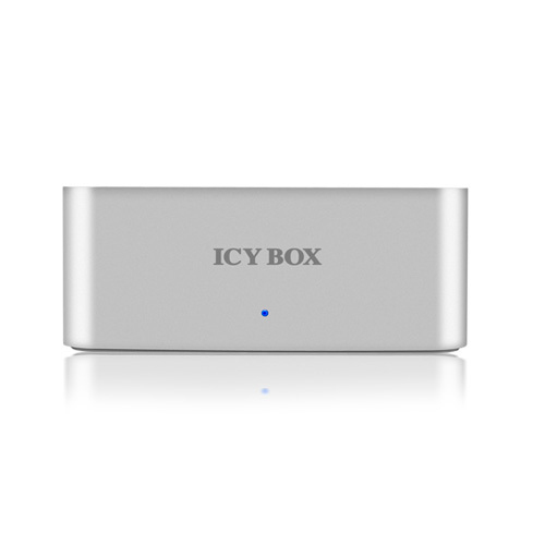 ICY BOX, USB3 direkt dockning f&ouml;r 2,5" och 3,5" SATA-hdd, silver