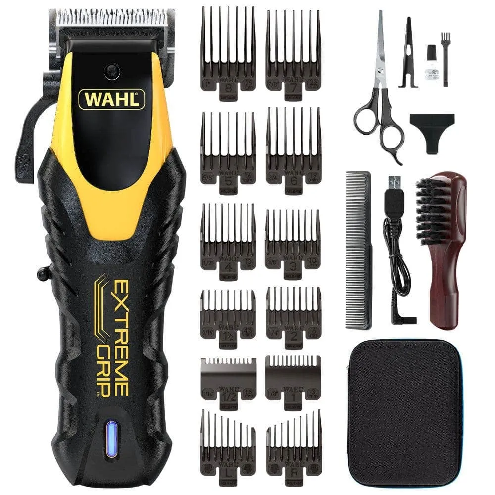 WAHL Extreme Grip 3031752 Cordless Hair Clipper, Black and Yellow