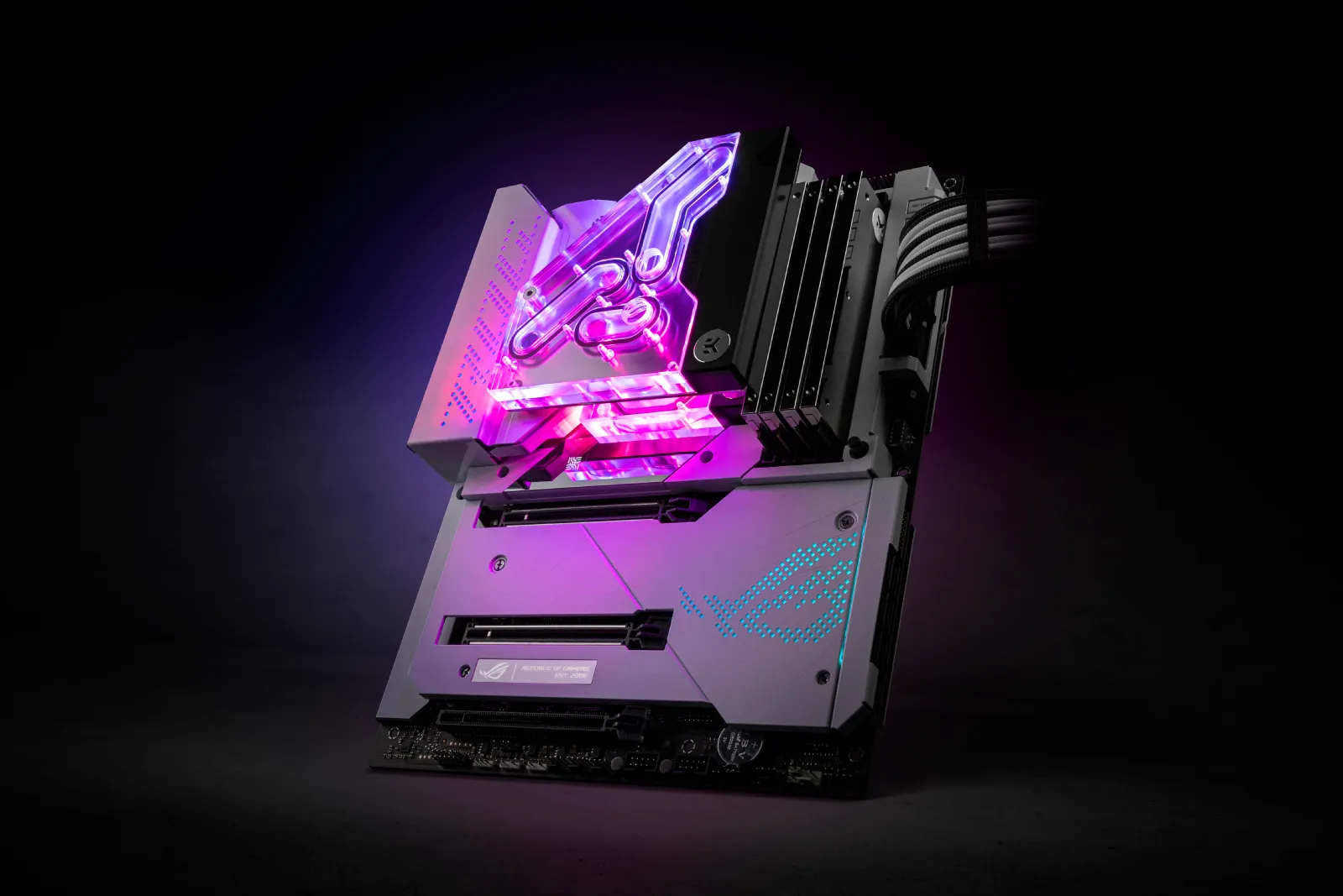 EKWB EK-Quantum Momentum VRM Bridge ROG Maximus Z690 Formula D-RGB, connection