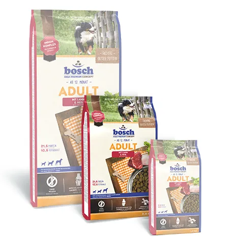 Bosch Adult with Lamb & Rice, Dry food for dogs, Gluten Free, 3kg