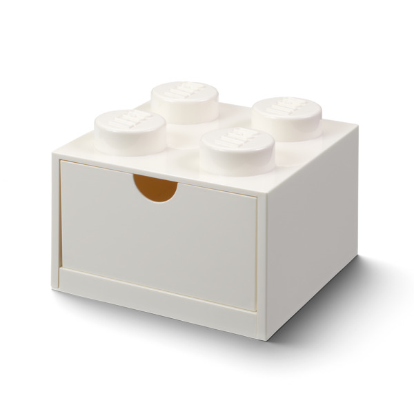 Room Copenhagen LEGO Desk Drawer 4 , storage box (white, knobs)