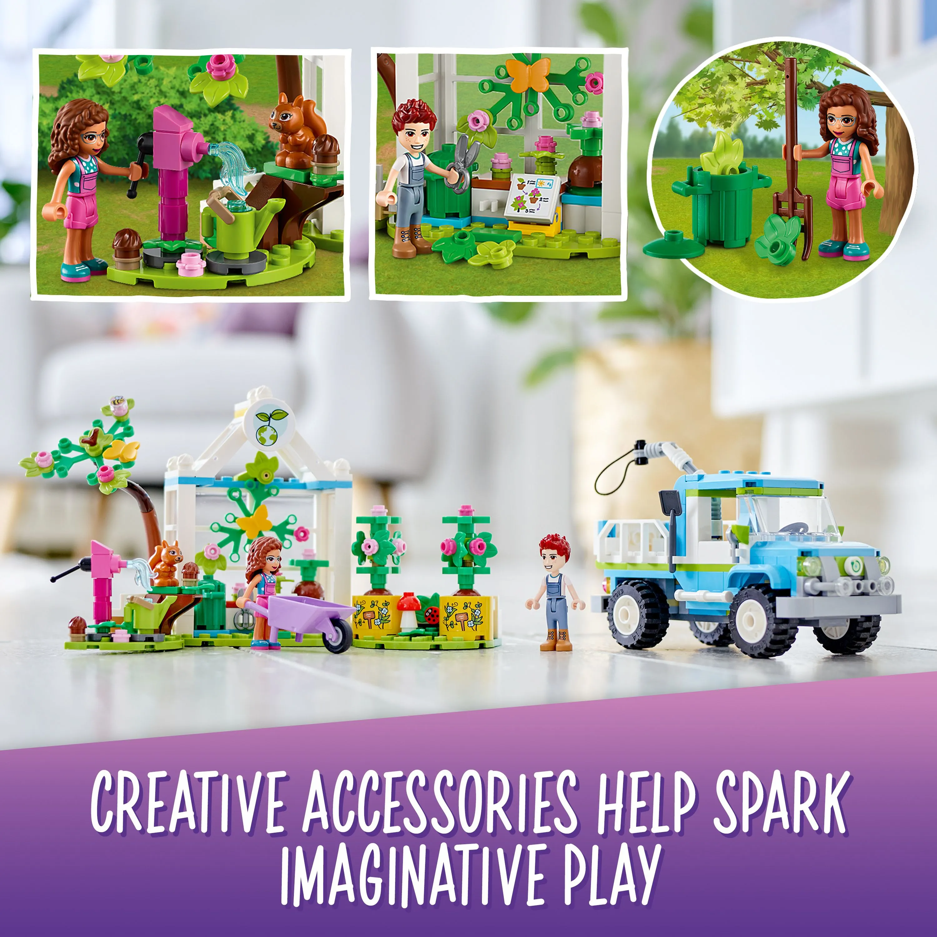 Lego Friends tree planting vehicle 41707