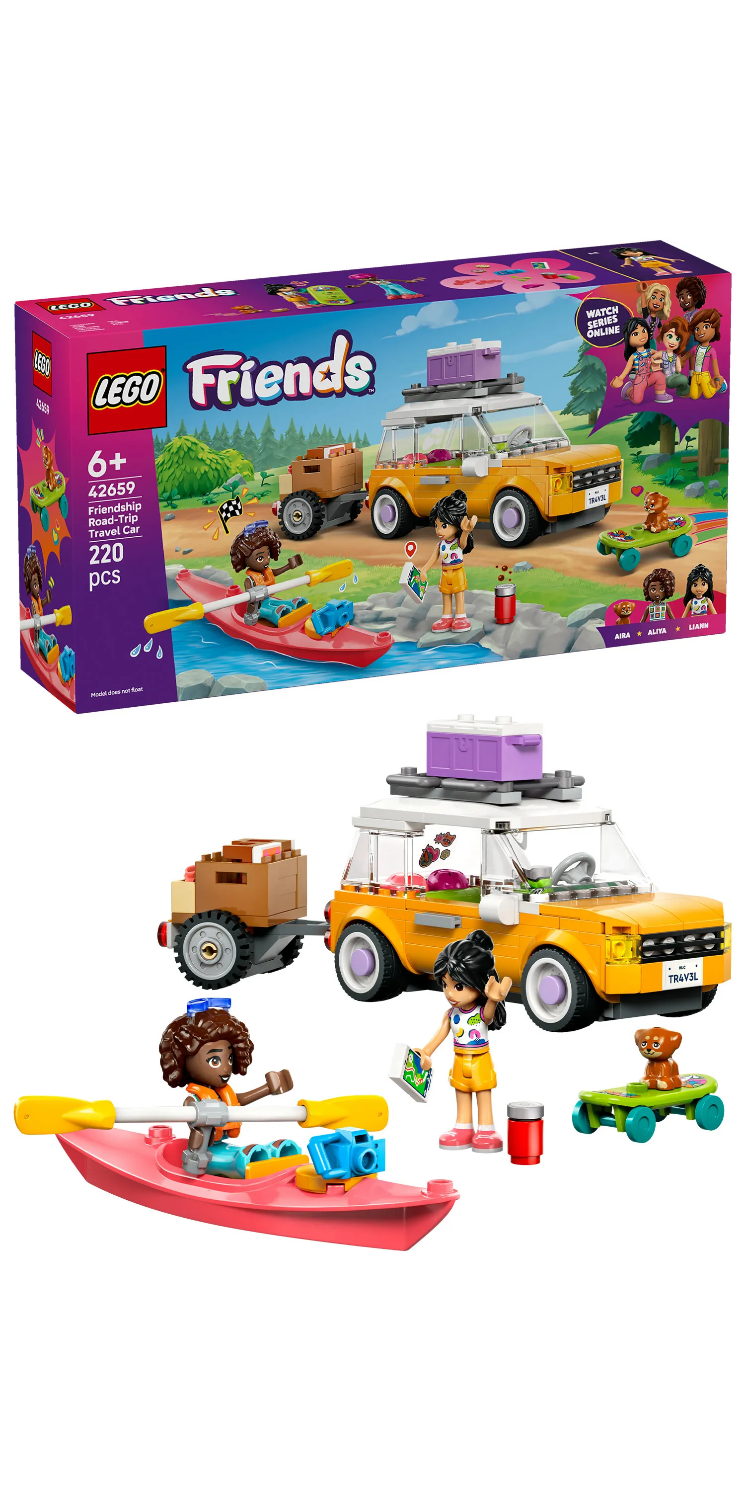 LEGO Friends V&auml;lutrustad resbil 42659