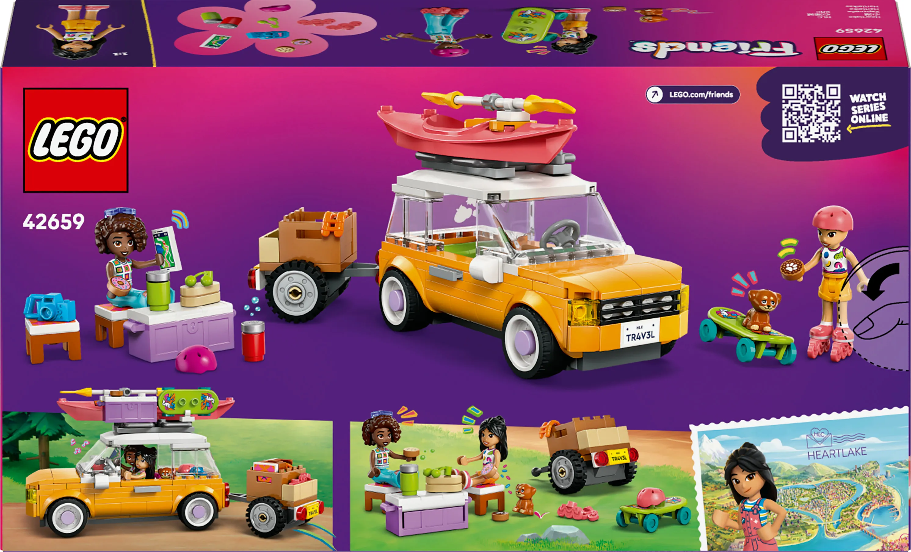 LEGO Friends V&auml;lutrustad resbil 42659