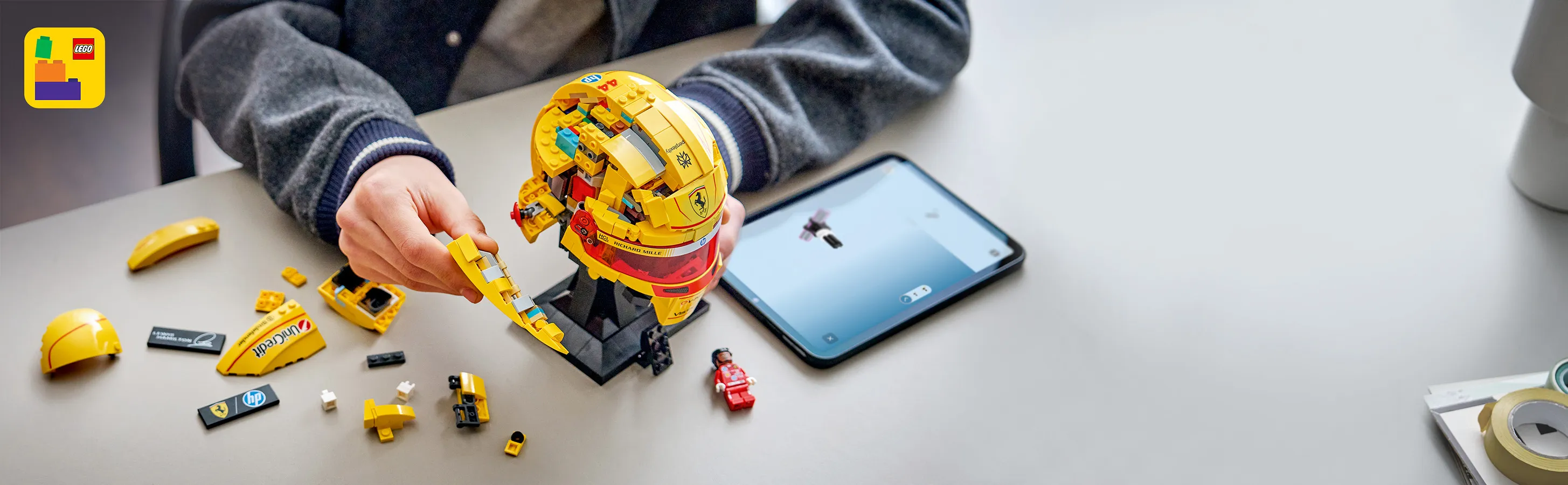 LEGO Formula 1 Editions Scuderia Ferrari HP -kyp&auml;r&auml; &ndash; Lewis Hamilton 43022