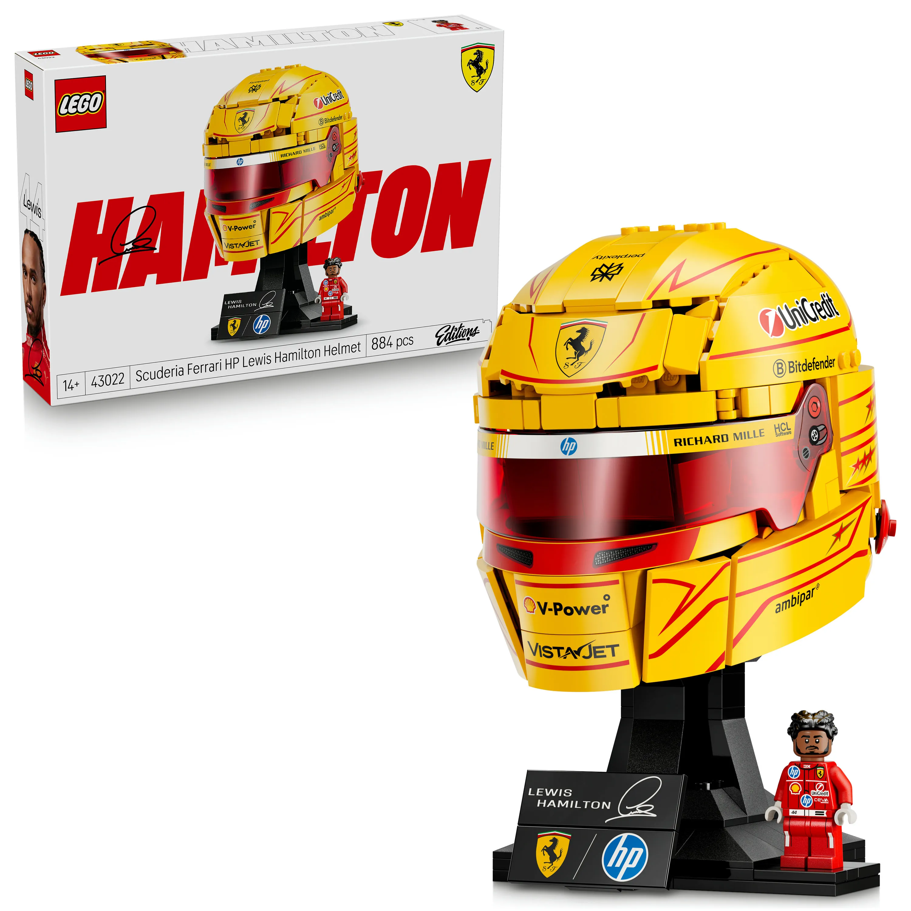 LEGO Formula 1 Editions Scuderia Ferrari HP -kyp&auml;r&auml; &ndash; Lewis Hamilton 43022