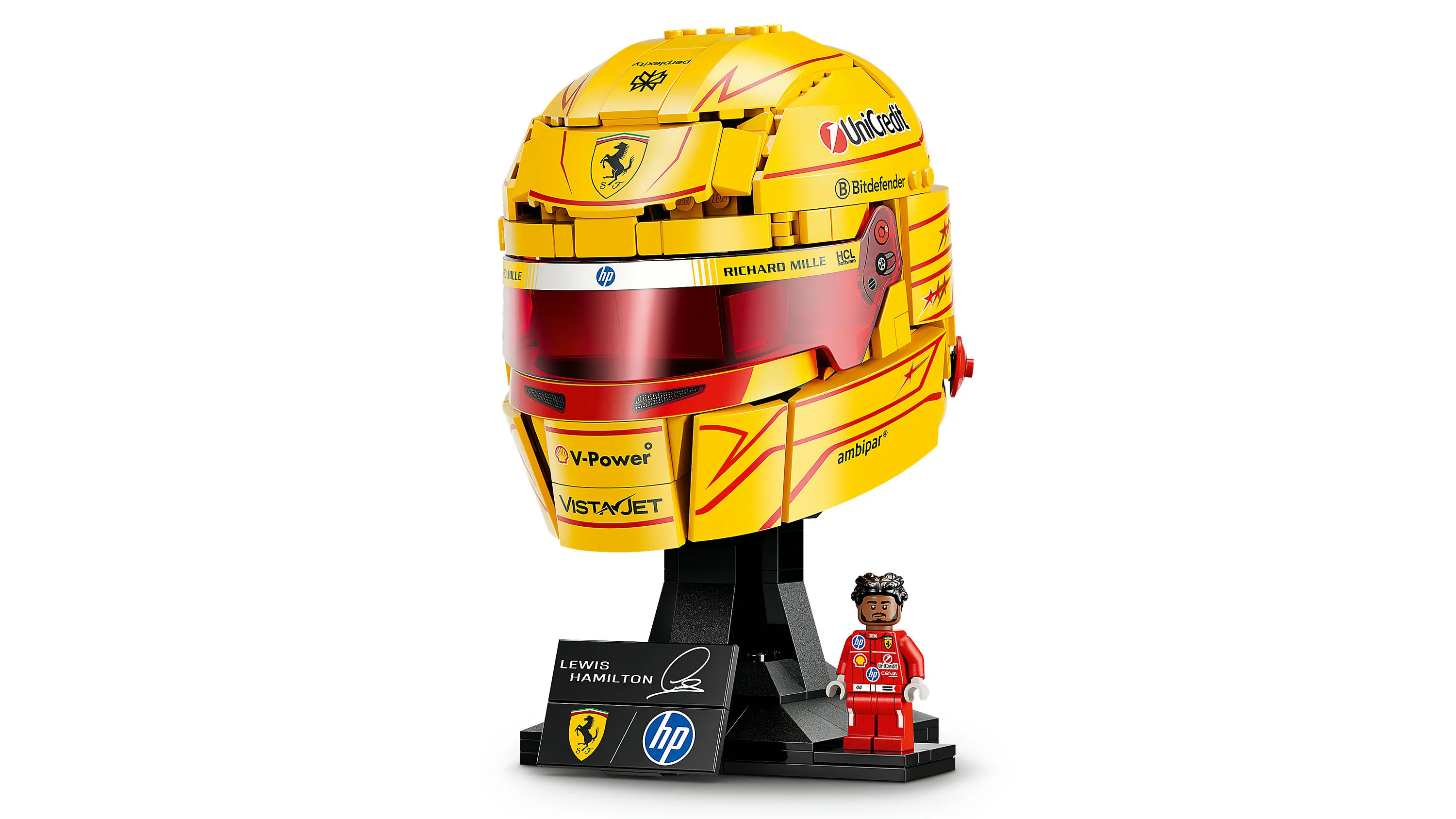 LEGO Formula 1 Editions Scuderia Ferrari HP Helmet &ndash; Lewis Hamilton 43022