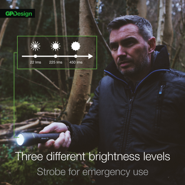 GP Design Vega Rechargeable flashlight