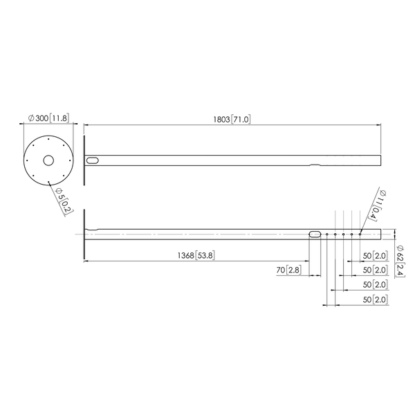 PFA 9011 Lattiajalka