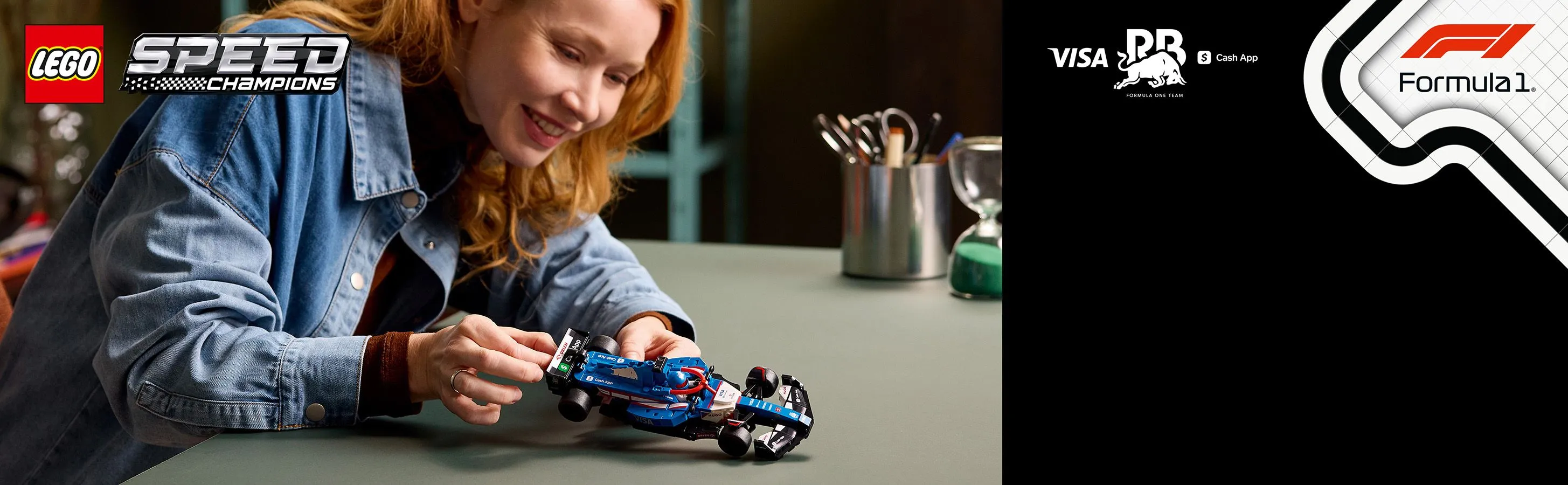 LEGO Speed Champions Visa Cash App RB VCARB 01 F1 racerbil 77246